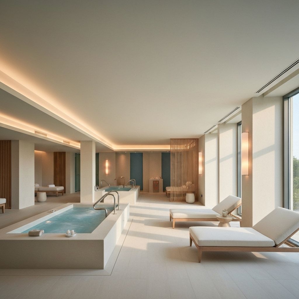 Elegant spa interior