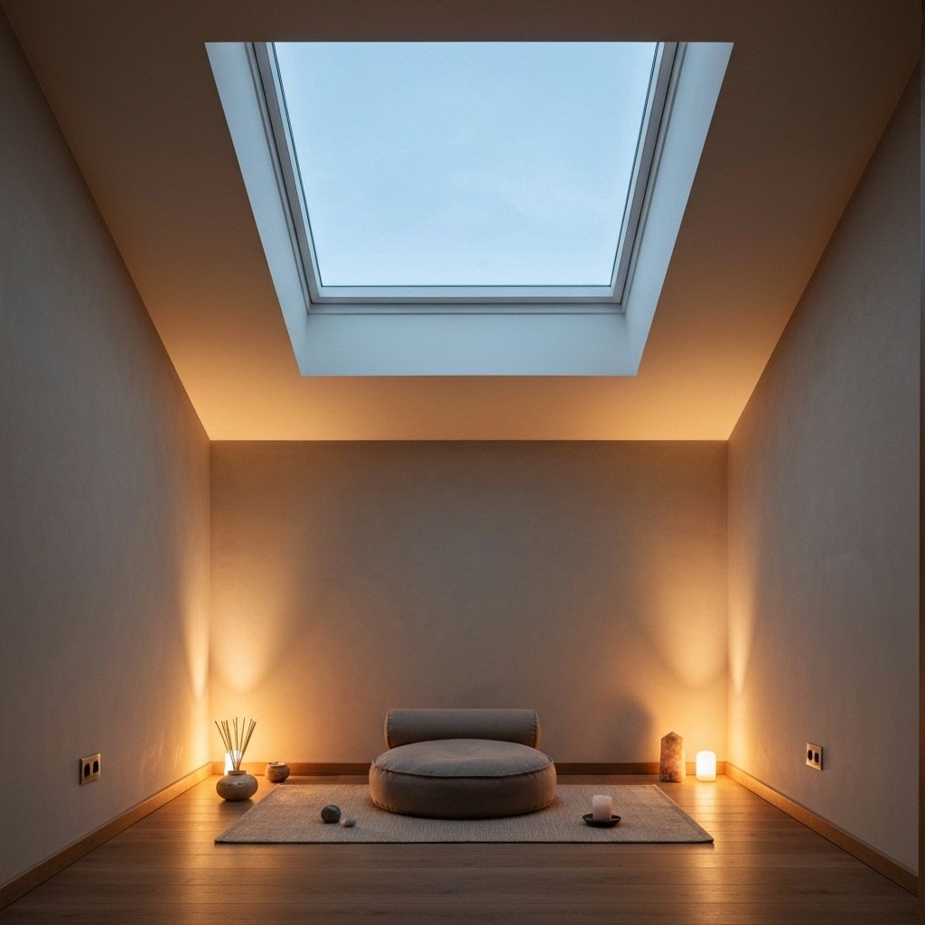 Peaceful meditation room