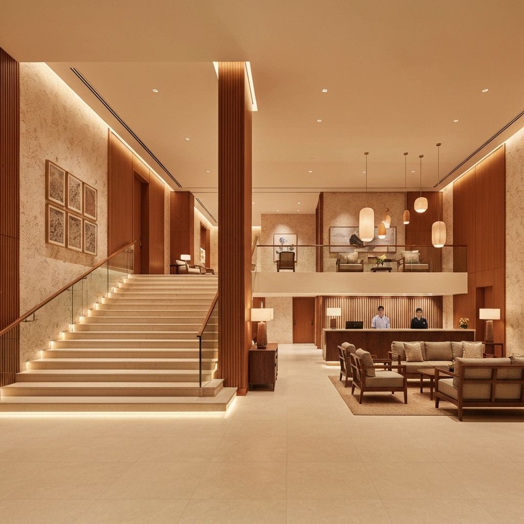 Elegant spa reception area